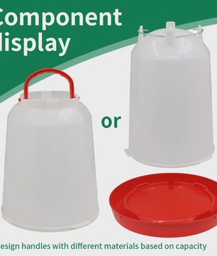 Automatische Kippen Drinkbak - Plastic Voederapparaat - Diverse Maten (1L t/m 18L)