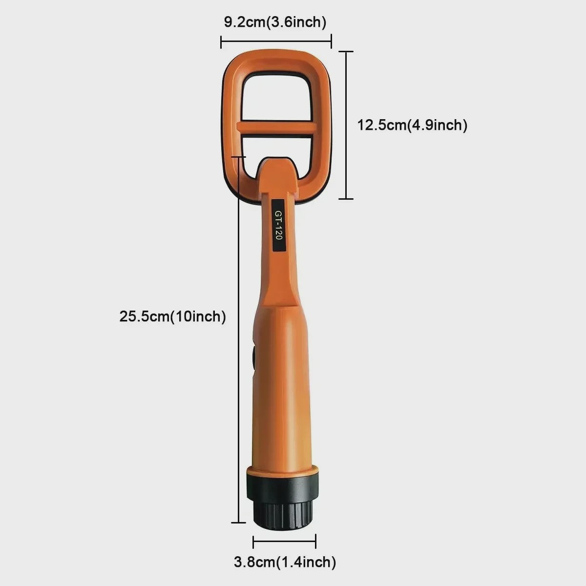 Schatzoeker GT120 Waterdichte Pinpointer Metaaldetector - 4.2" Spoel, Duikbaar