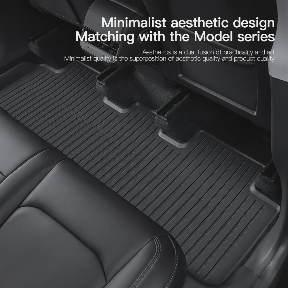 YZ Vloermatten Set voor Tesla Model Y & Model 3 (2021-2026) - TPE Waterdicht & Antislip