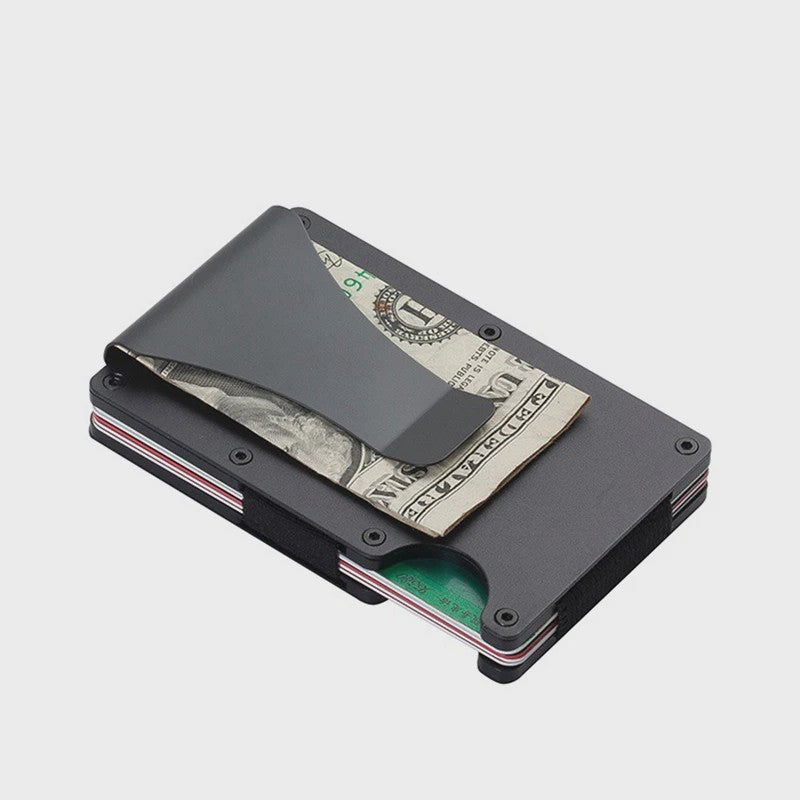 Minimalistische RFID Portemonnee met Geldclip - Slank & Krasbestendig Kaarthouder