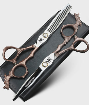 Xuanfeng 6-inch Drakenhandvat Haar Scharen Set - Professionele Knipper- en Effen Schaar