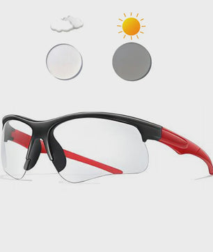 Photochrome Fietsbril - UV-bescherming & Winddicht voor Mannen & Vrouwen | Sport & Outdoor