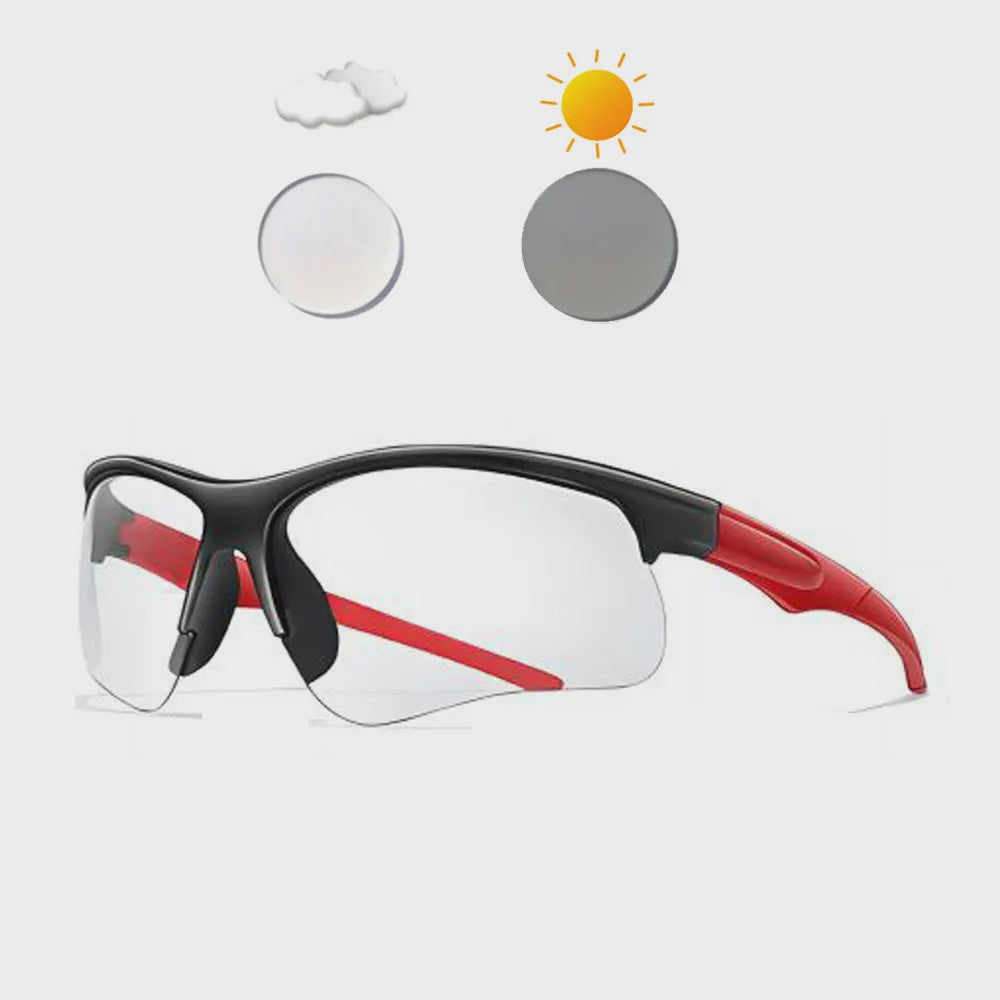 Photochrome Fietsbril - UV-bescherming & Winddicht voor Mannen & Vrouwen | Sport & Outdoor