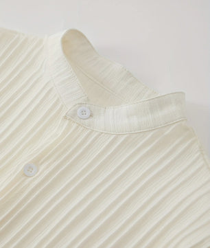 Zomerse Heren Tweedelige Set: Luchtig Linnen Look Shirt met Broek