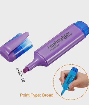 Set van 4 of 6 Fluorescerende Highlighters met Brede Stift - Ideaal voor Tekenen, Markeren en Kantoor