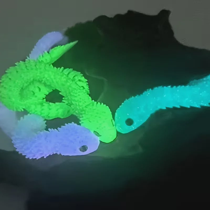 Flexibele Cobra Slang & Ei Statue - 3D Geprint Decoratie Ornament