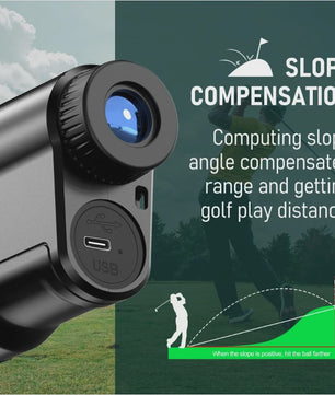 REVASRI Golf Laser Afstandsmeter 1000M met Slope Compensatie, Flag Lock & Type-C Opladen