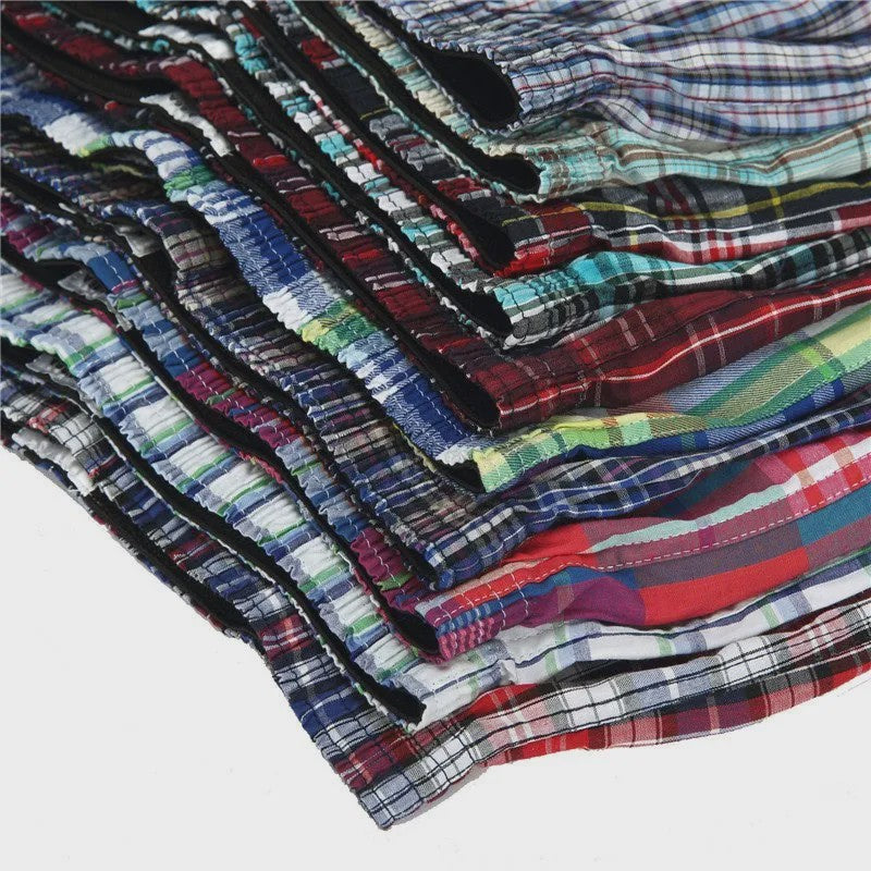 4-Pack Heren Boxershorts Katoen - Klassiek Geruit & Comfortabel