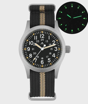 Militado ML05 Herenhorloge 38mm - Vintage Stijl met Miyota Uurwerk & Saffierglas