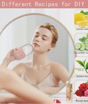 Gezichtsroller & Gua Sha Set: Luxe Roestvrij Staal & IJsroller voor Huidverzorging