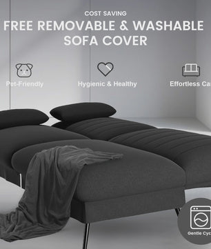 COMHOMA Multifunctionele Sofa Bed - 2-in-1 Slaapbank met Groot Ligvlak