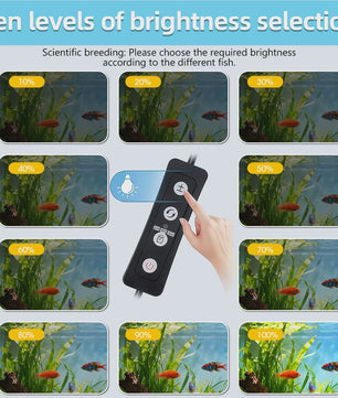 Intelligente LED Aquarium Verlichting met APP Control - Waterdicht IP68, Kleur & Helderheid Instelbaar
