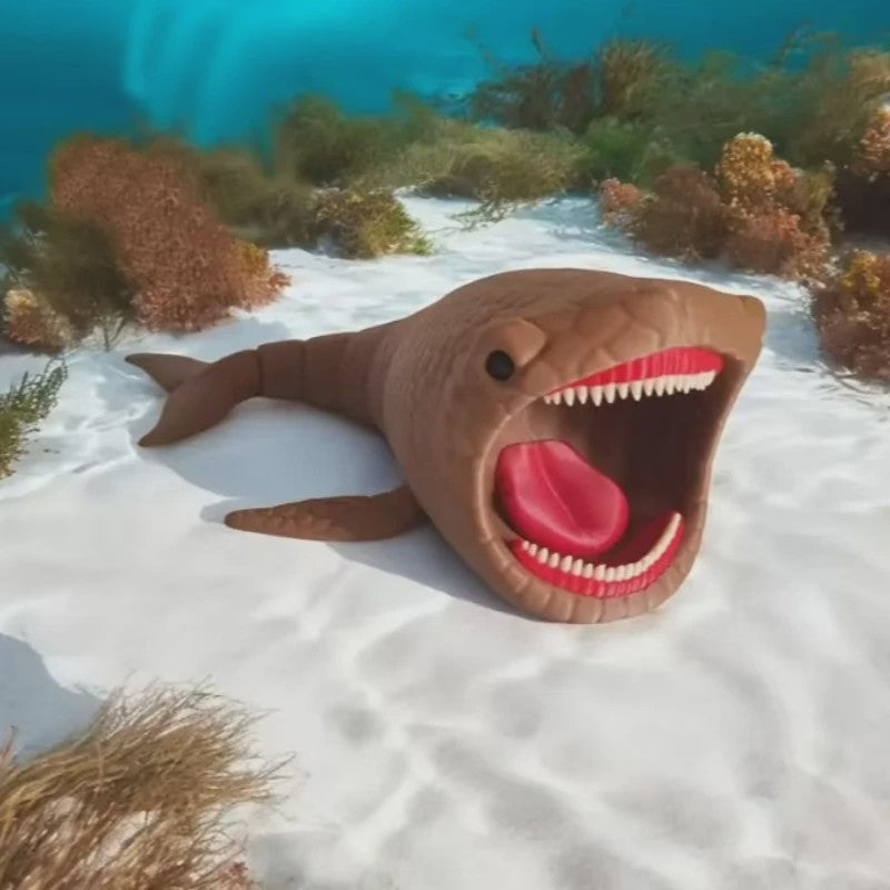 3D Geprinte Zeemonster Actiefiguur - Flexibel Speelgoed & Decoratie