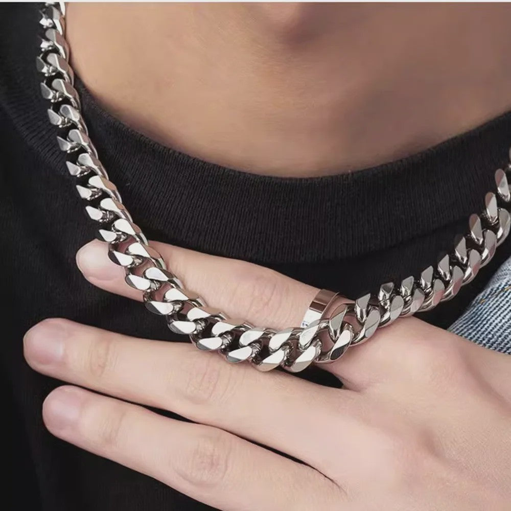 RVS Cuban Link Ketting - Klassiek Punk & Hip-Hop Design voor Heren en Dames