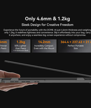 Blackview DCM8 Draagbare Triple Monitor - 15.3" IPS FHD, 100W PD, Plug & Play