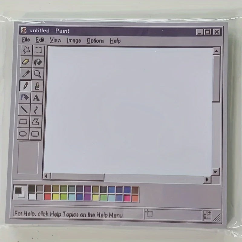 Vintage Paint Interface Sticky Notes - 50 Vel Vellen voor Kunstenaars & Kantoor