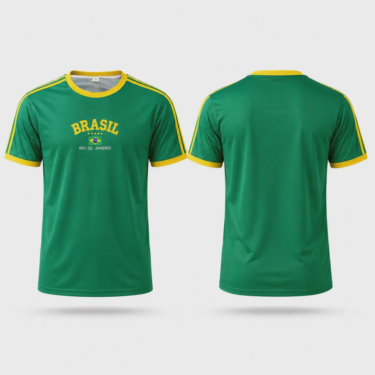 Zomer T-shirt 'Brasil 90s Aesthetic' - Casual Streetwear met Korte Mouwen