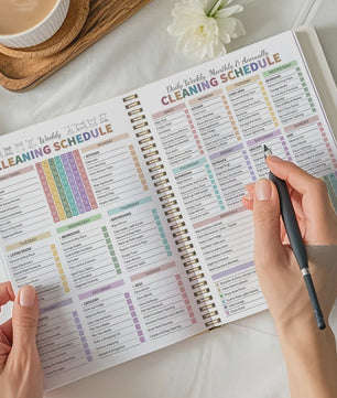 Huishoudplanner & Schoonmaak Checklist Boek - Dagelijks, Wekelijks, Maandelijks