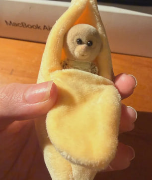 Schattige Aap Banaan Pluche Knuffel - Zacht, Kawaii Cadeau voor Kinderen en Tieners