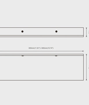 Aluminium Wandrek Zwart/Wit - Enkele Laag - Multifunctioneel voor Badkamer, Keuken & Toilet