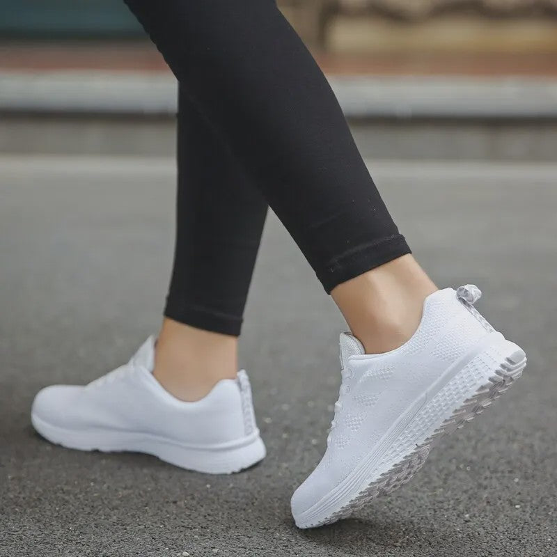 Dames Sneakers - Ademend Mesh Casual Schoenen voor Comfortabel Wandelen en Dagelijks Gebruik