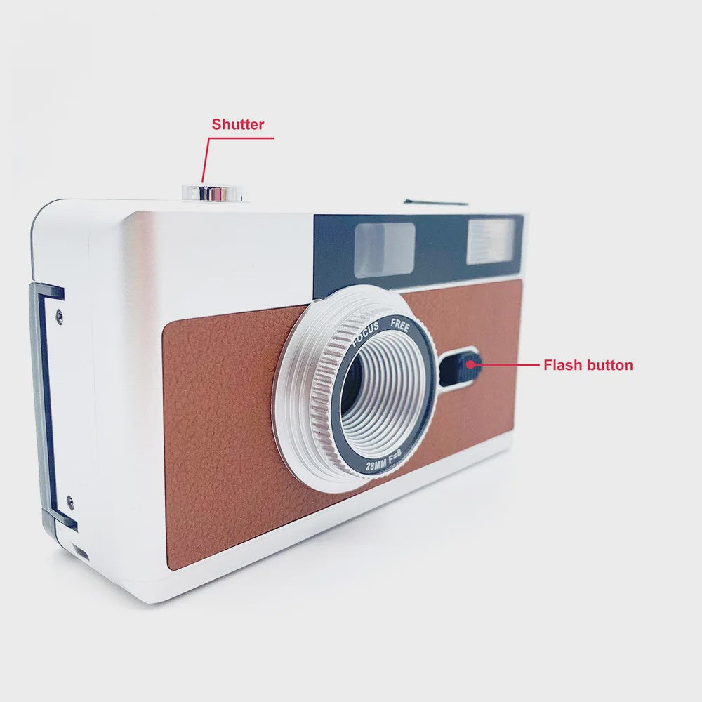 Lomo Retro Herbruikbare 35mm Film Camera met Flits - Vintage Stijl