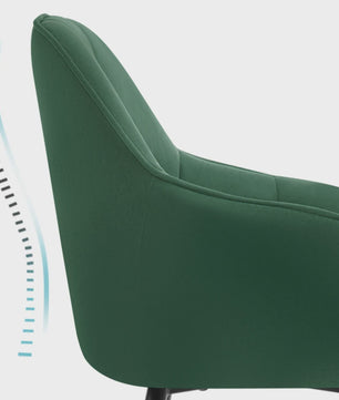 Gestoffeerde Eetkamerstoelen met Armleuningen - Set van 2 - Comfortabel & Stijlvol