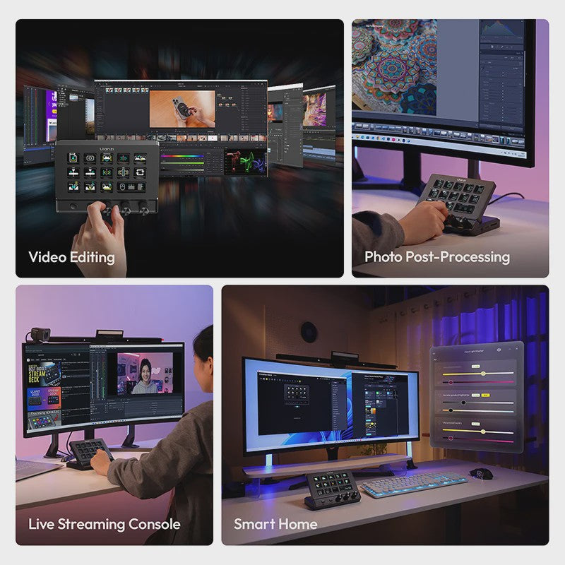 Ulanzi D200X: Alles-in-één Creative Deck Desktop Control Hub voor Video, Foto & Livestreaming