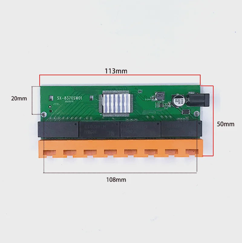 Gigabit Ethernet Switch 5/8 Poorten 10/100/1000Mbps RJ45 Desktop