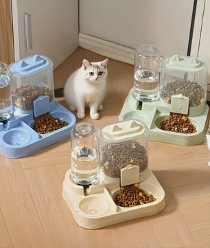 Automatische 2-in-1 Kattenvoerbak en Waterdispenser - Grote Capaciteit