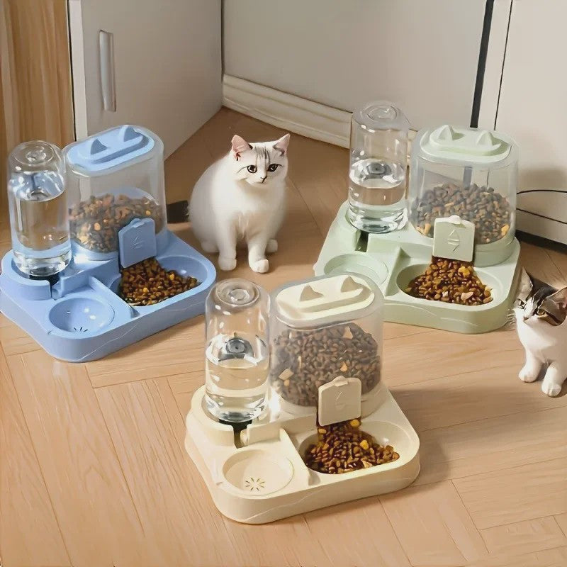 Automatische 2-in-1 Kattenvoerbak en Waterdispenser - Grote Capaciteit