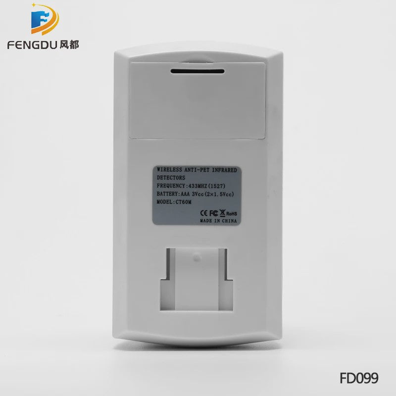 Draadloze PIR Bewegingsmelder 433MHz RF - Smart Home Alarmsysteem met Huisdierimmuniteit