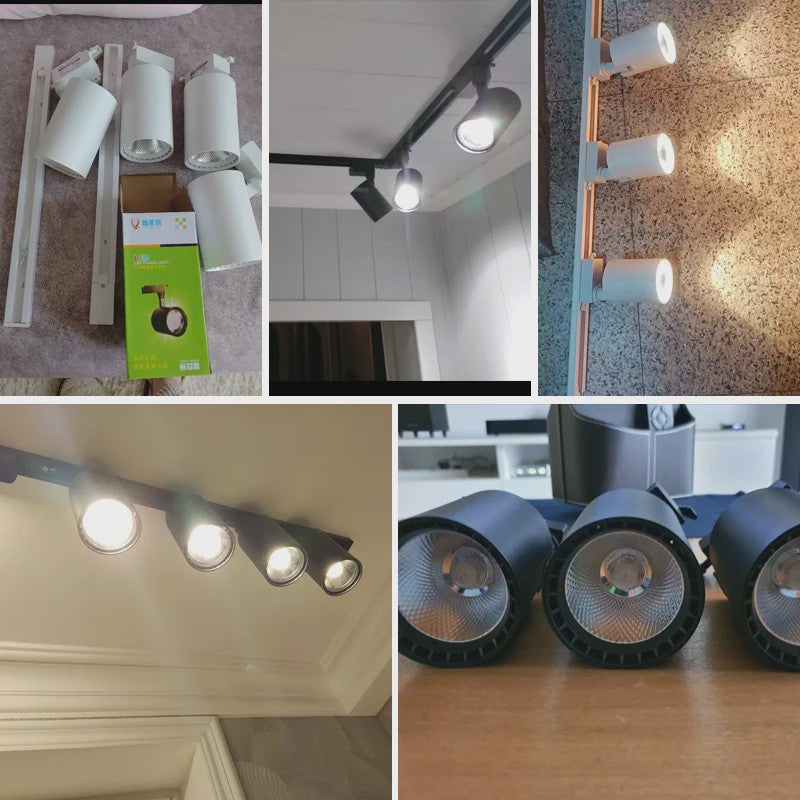 LED Railverlichting Set: 220V Plafondspots (12-40W) voor Woonkamer & Keuken