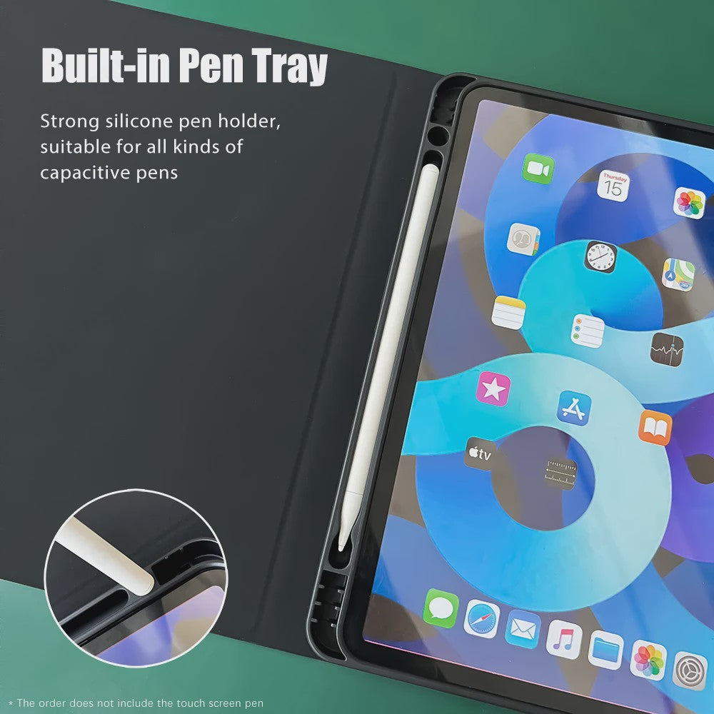 iPad Hoes met Draadloos Toetsenbord en Muis - Compatibel met 10.2, Pro 11, Air 5/4, M3/M4