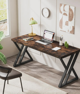 Modern 140cm Bureau met Z-Poot - Robuust Computerbureau voor Thuiswerken