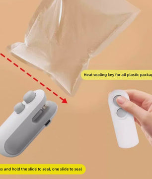 Draagbare Mini Hitte Sealer voor Plastic Zakken - Houd Voedsel Langer Vers