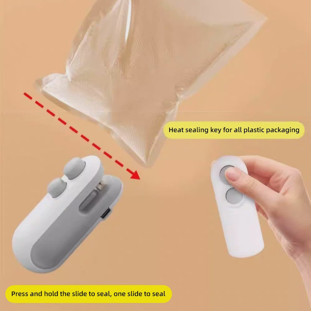 Draagbare Mini Hitte Sealer voor Plastic Zakken - Houd Voedsel Langer Vers