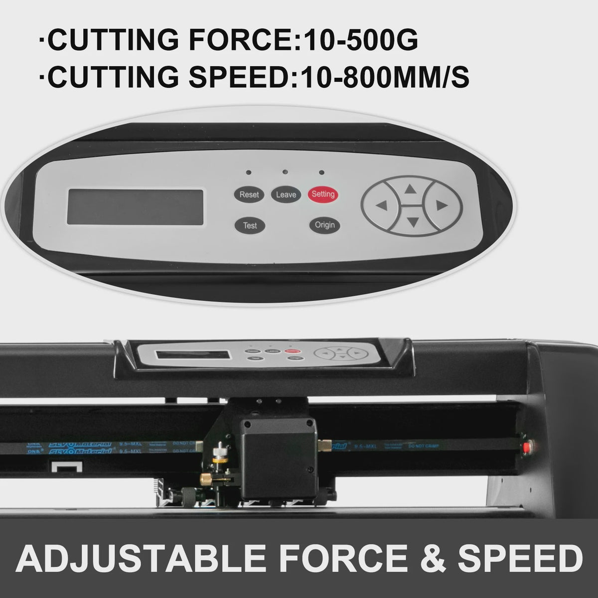 Professionele Vinyl Snijplotter Machine - 53/34/28 Inch - USB & COM Poorten
