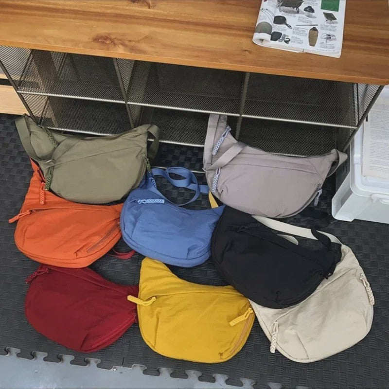 Trendy Dames Schoudertas van Zacht Materiaal - Casual Hobo Crossbody Tas