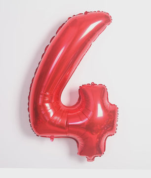 40 Inch Folie Cijfer Ballonnen - Goud, Zilver, Blauw, Zwart, Rood - Feestdecoratie