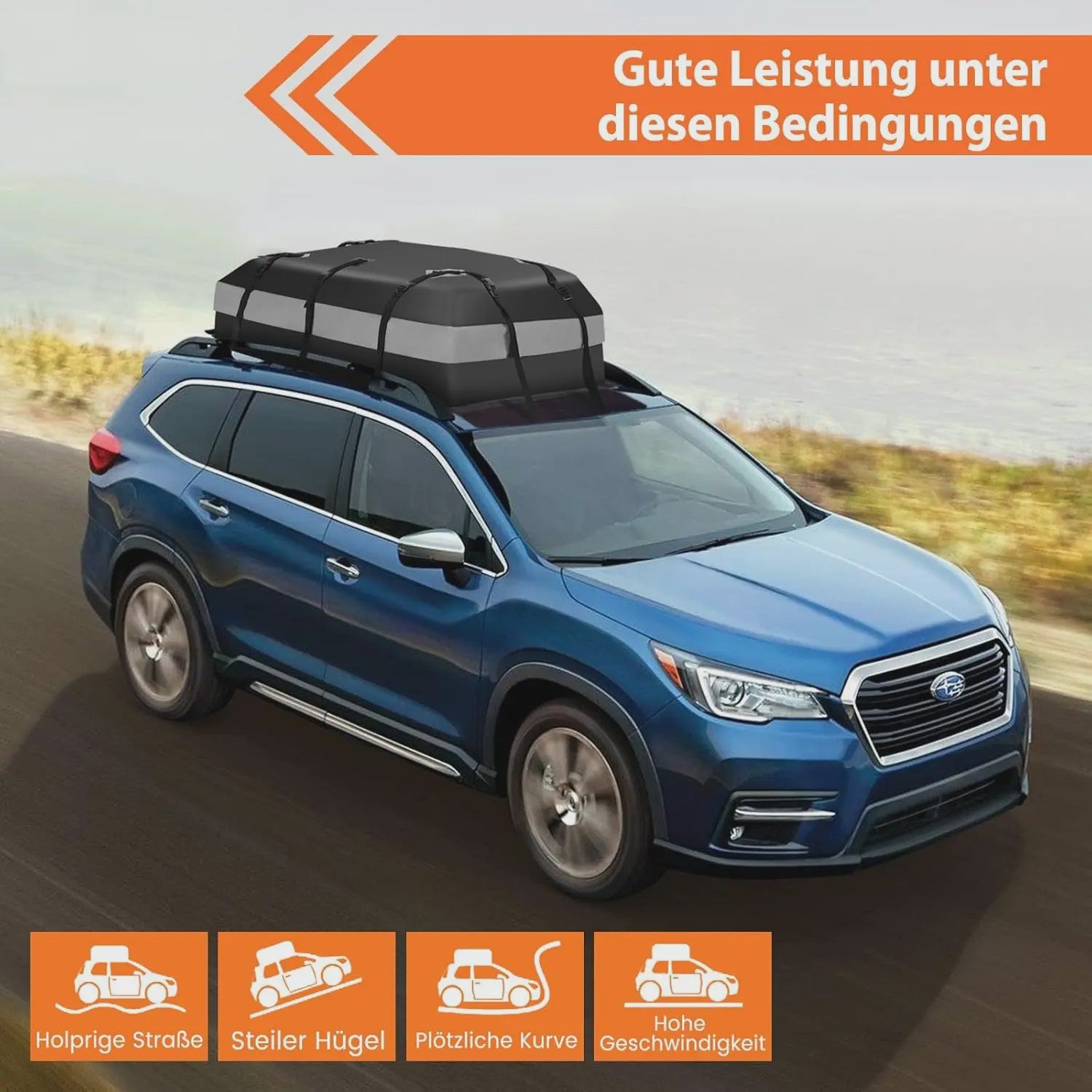 Waterdichte Dakkoffer 420L met Combinatieslot, Haken & Mat - Universeel voor Alle Auto's