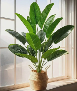 Grote Kunstplant Tropische Banaan Palm met 18 Bladeren - Realistisch & Decoratief