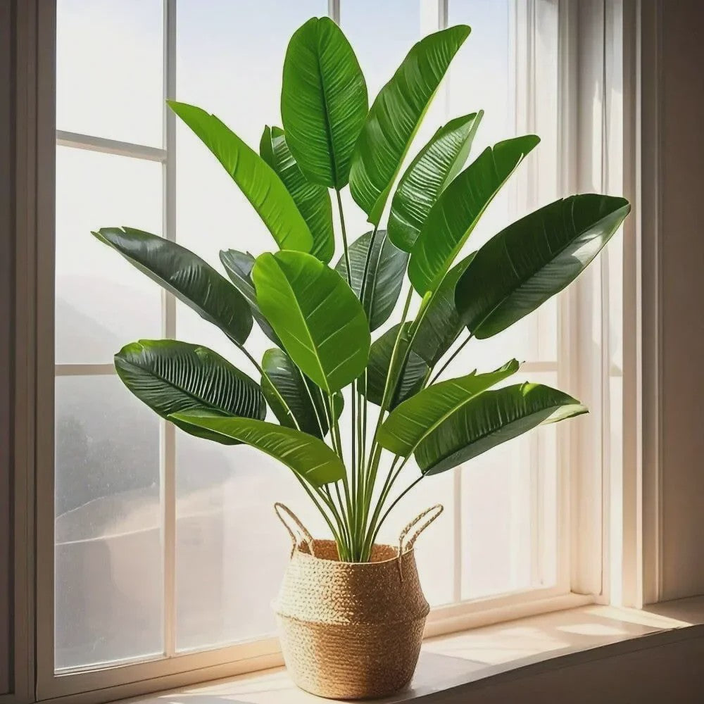 Grote Kunstplant Tropische Banaan Palm met 18 Bladeren - Realistisch & Decoratief