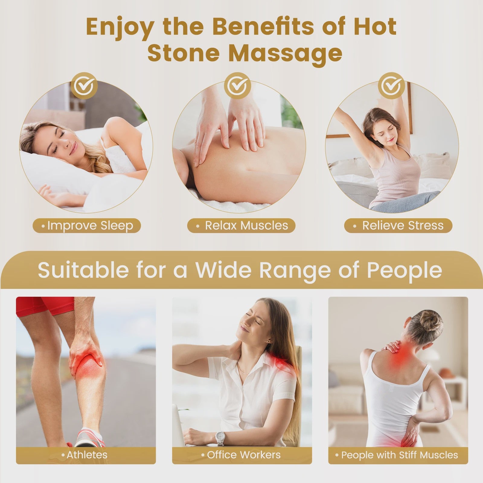 9/12/18/20pcs Hot Stone Massage Set Heater Box Relieve Stress Back Health Care Lava Basalt Round Massage Tool Stone Massager
