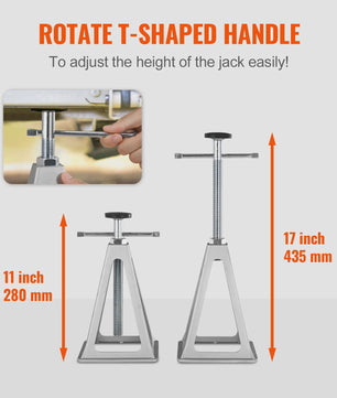 4x Aluminium RV Stabilisator Jack - 6000 Lbs Hefvermogen per stuk - Leveling Jacks voor Camper & Caravan