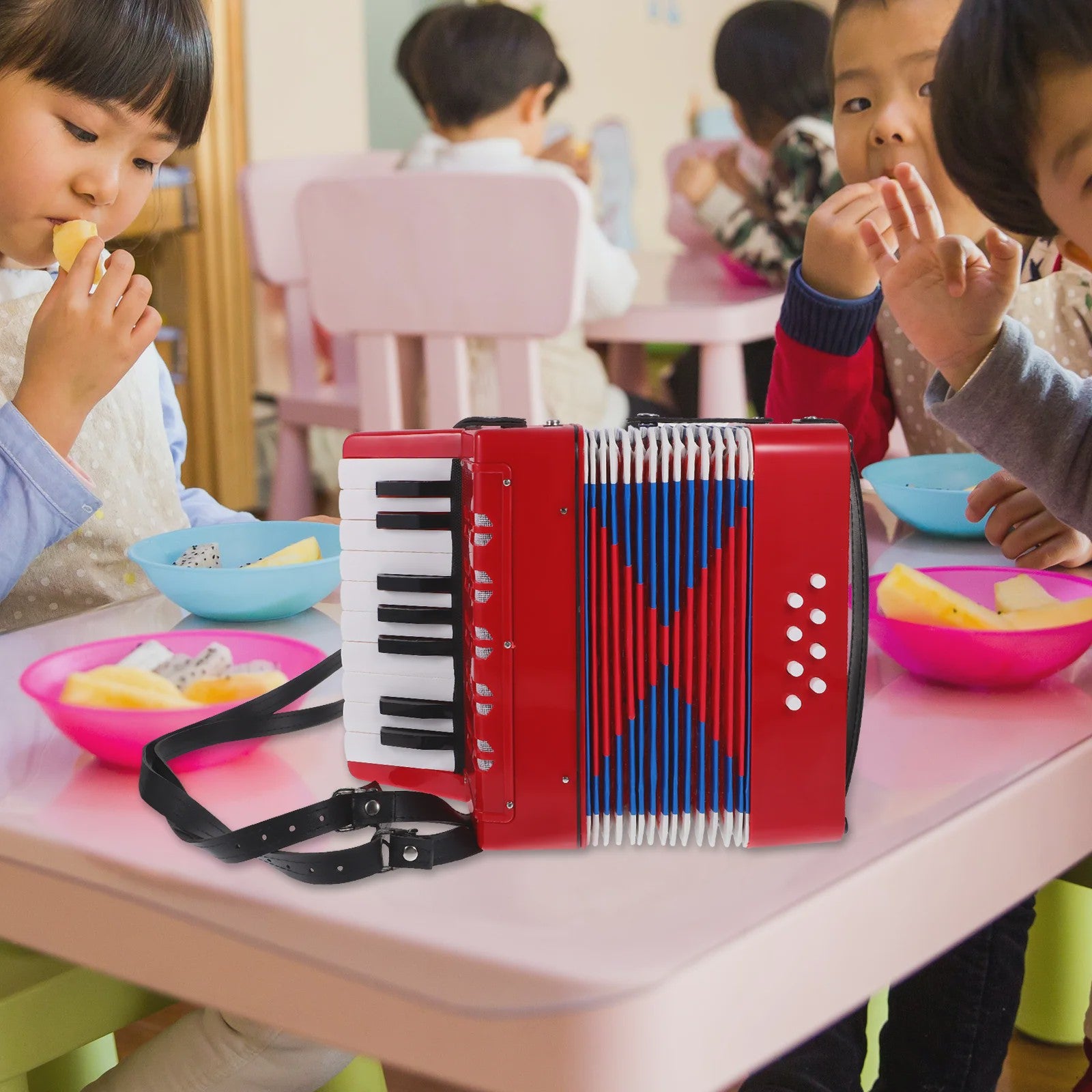 Rode Kinderaccordeon - Leerzame Muziekinstrument voor Beginners