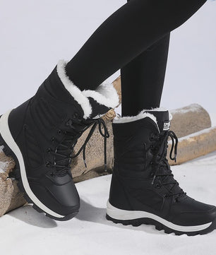 Dames Winter Snowboots Hoge Schacht - Waterdicht & Warm