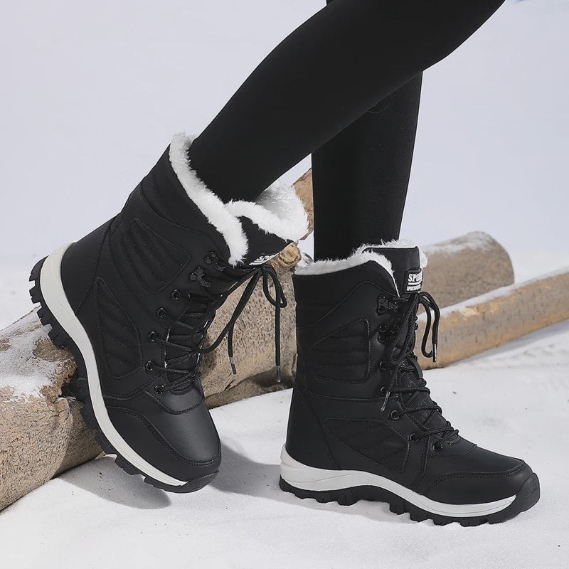 Dames Winter Snowboots Hoge Schacht - Waterdicht & Warm