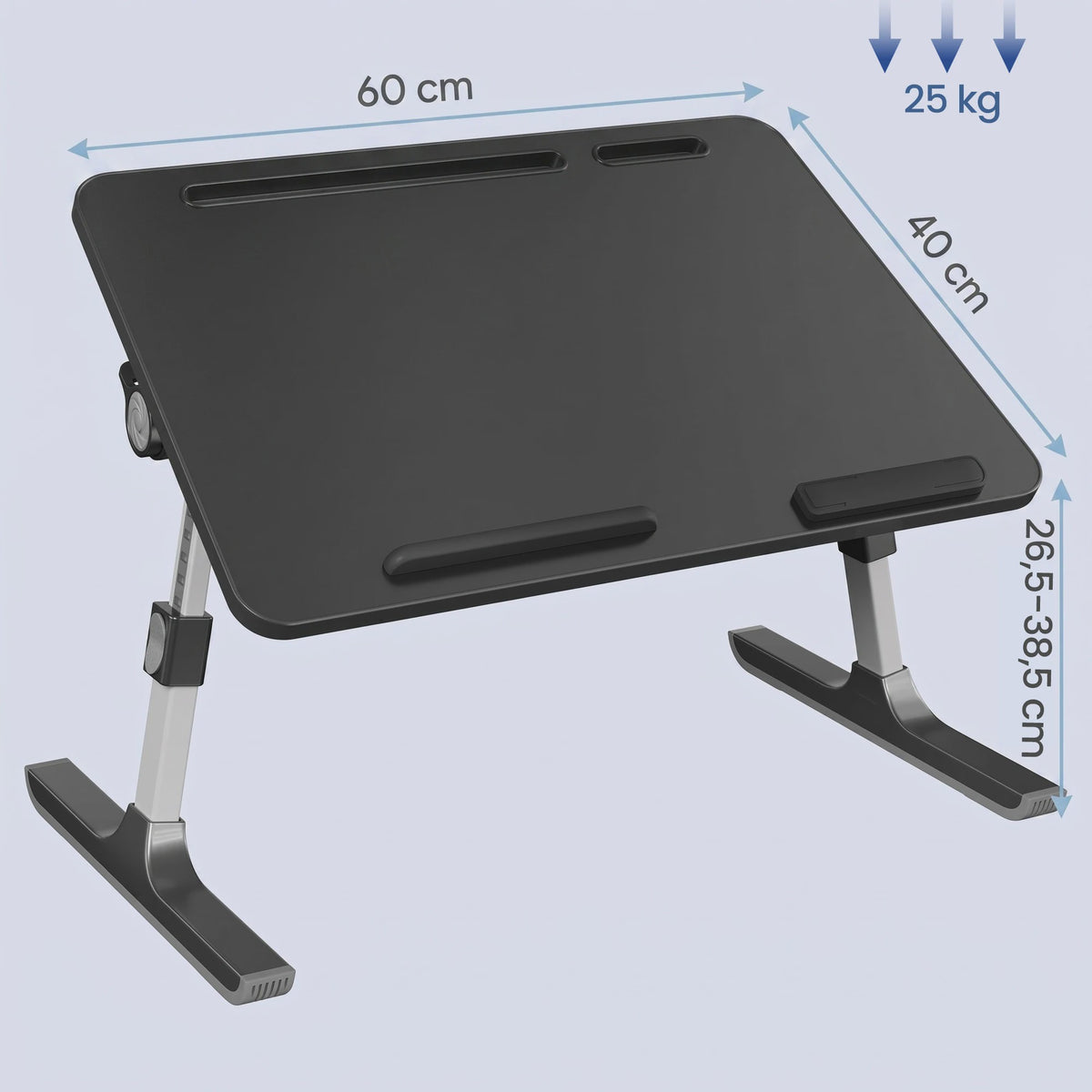 Verstelbare Laptoptafel voor Bed & Bank - Inklapbaar, Met Tablet/Telefoonhouder