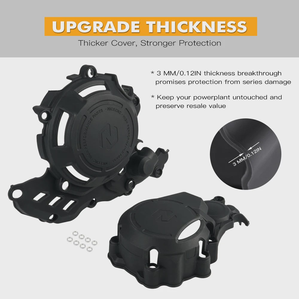 Crankcase & Koppeling Beschermer voor KTM EXC 250F/350F, Husqvarna FE 250/350 (2017-2023) & GasGas EC250F/ECF 350 (2021-2023)